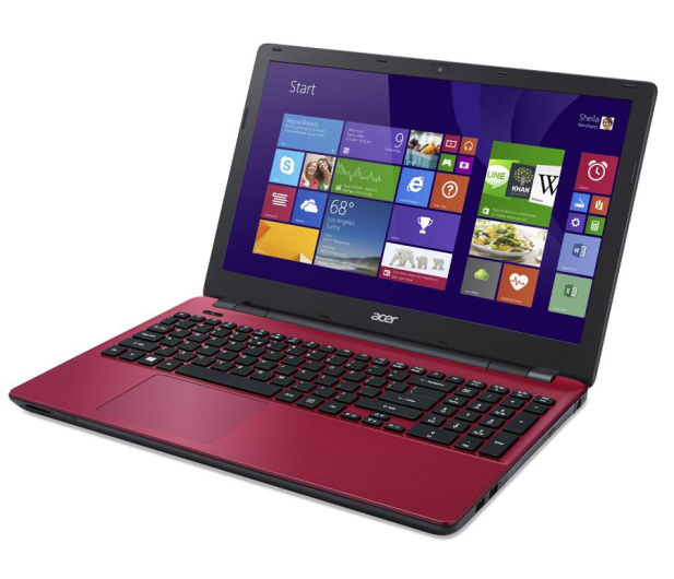 Acer E5-571 i3-5005U/4GB/500/DVD-RW/Win8 czerwony - 242850 - zdjęcie